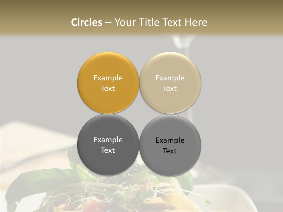 Cheese Dish Plate PowerPoint Template