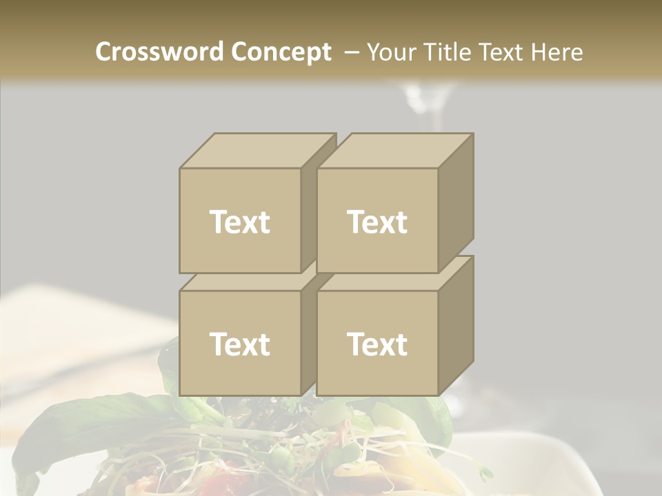 Cheese Dish Plate PowerPoint Template