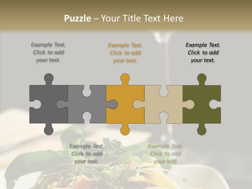 Cheese Dish Plate PowerPoint Template