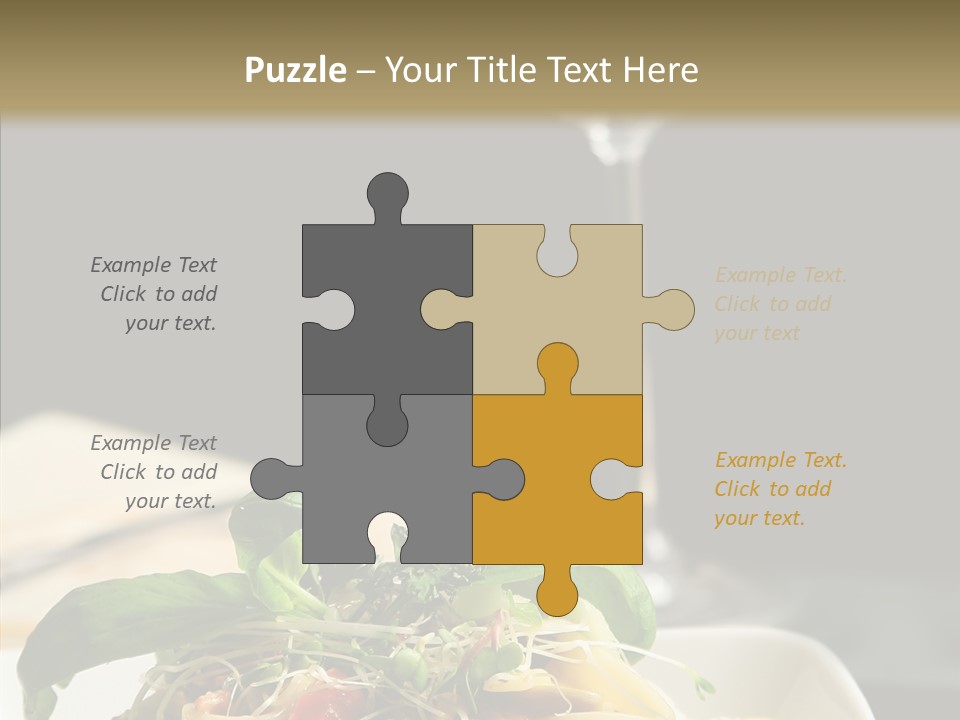 Cheese Dish Plate PowerPoint Template