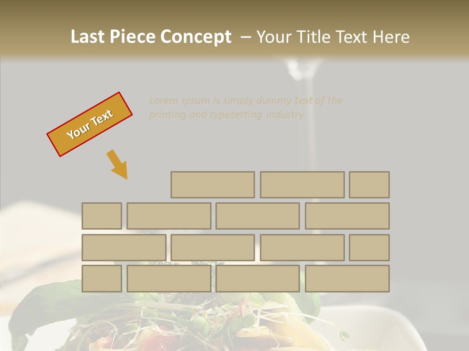Cheese Dish Plate PowerPoint Template