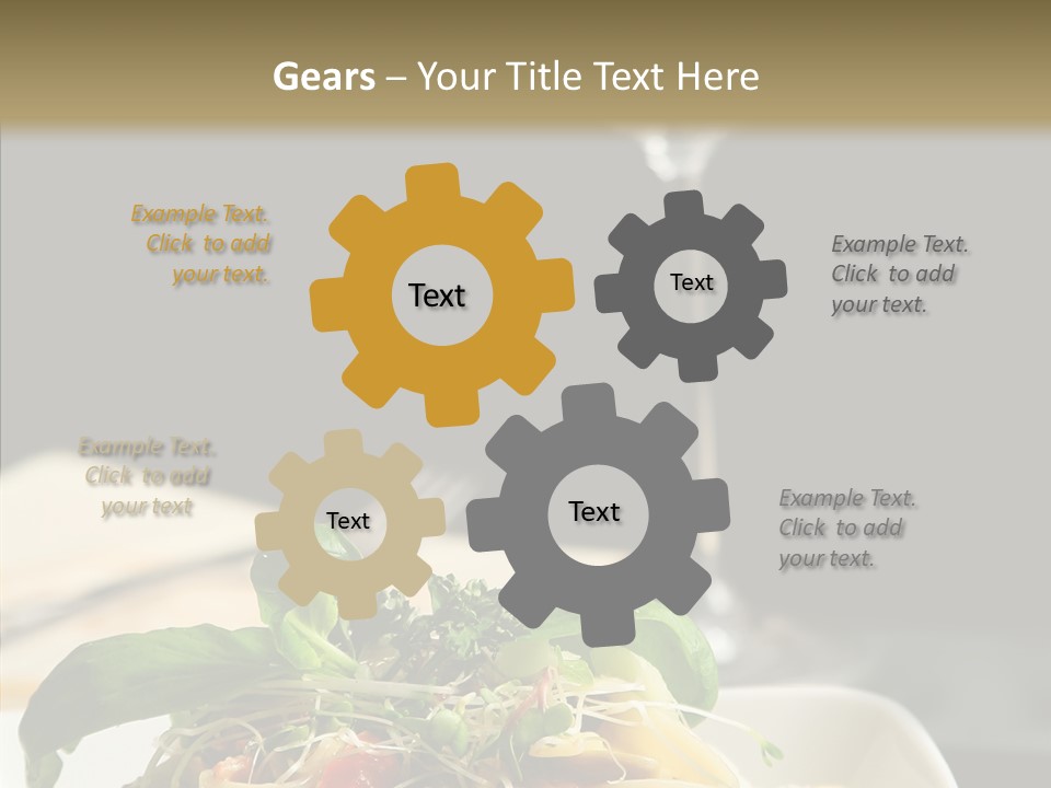 Cheese Dish Plate PowerPoint Template