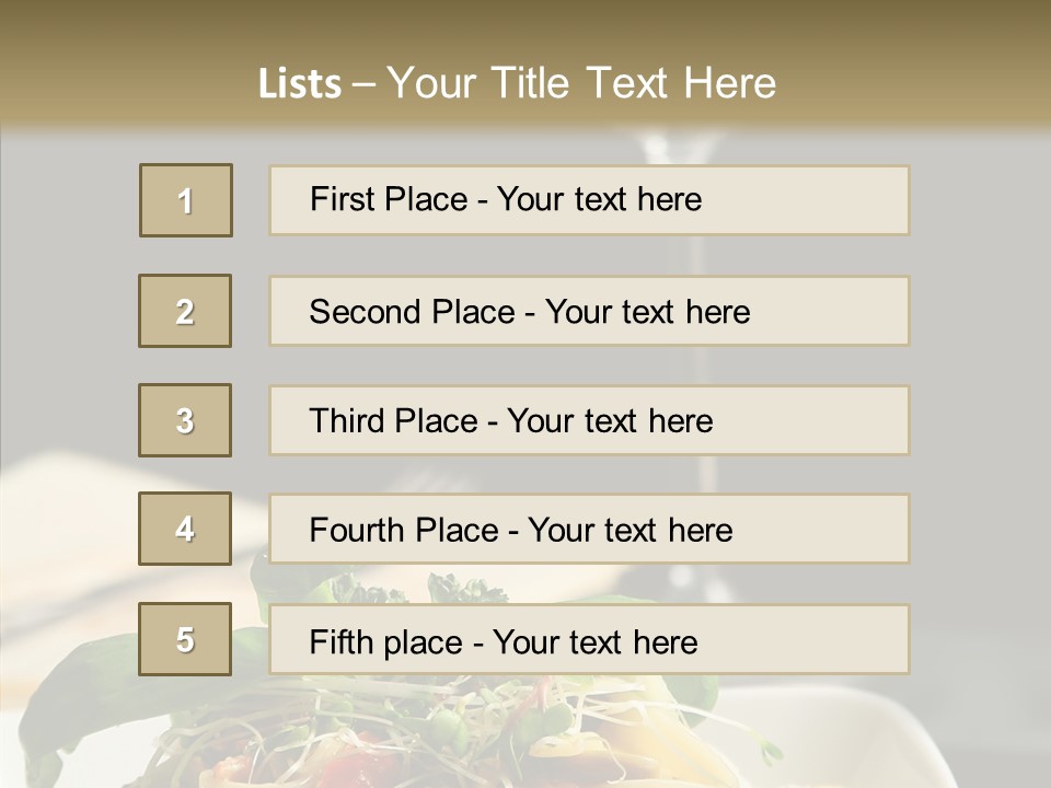 Cheese Dish Plate PowerPoint Template