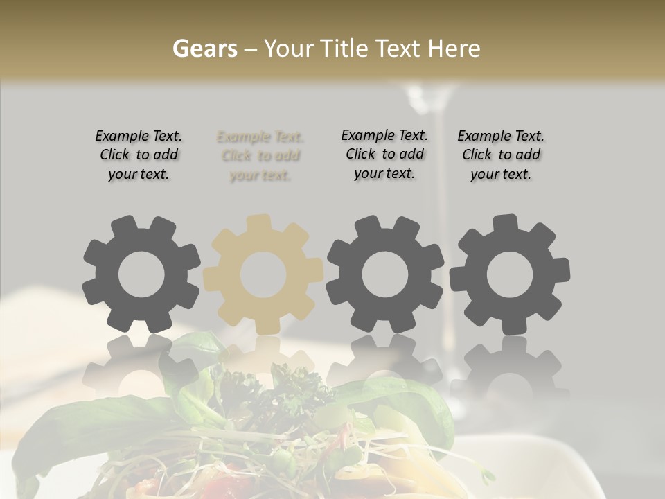 Cheese Dish Plate PowerPoint Template