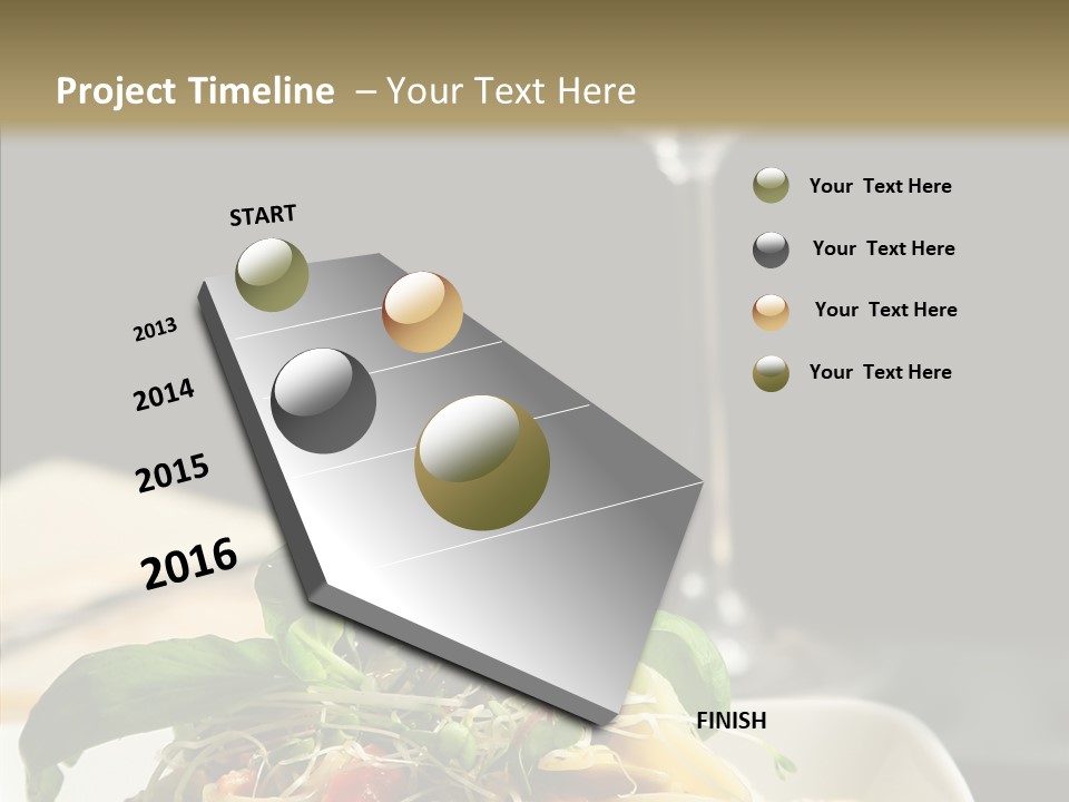 Cheese Dish Plate PowerPoint Template