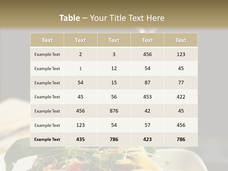 Cheese Dish Plate PowerPoint Template
