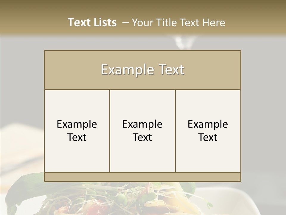 Cheese Dish Plate PowerPoint Template