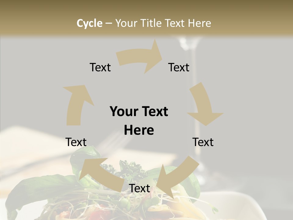 Cheese Dish Plate PowerPoint Template