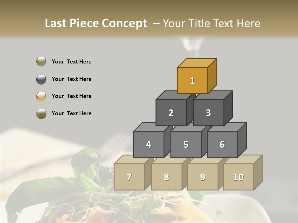 Cheese Dish Plate PowerPoint Template