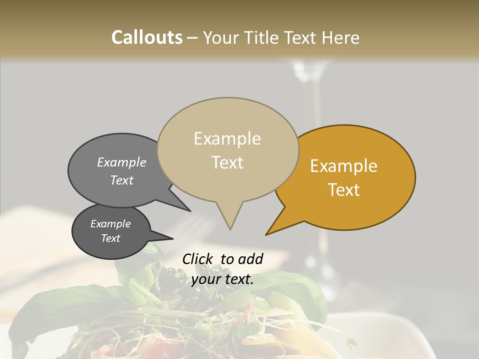 Cheese Dish Plate PowerPoint Template