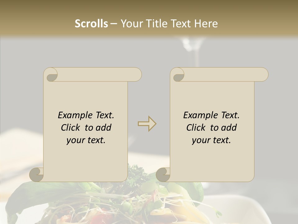 Cheese Dish Plate PowerPoint Template