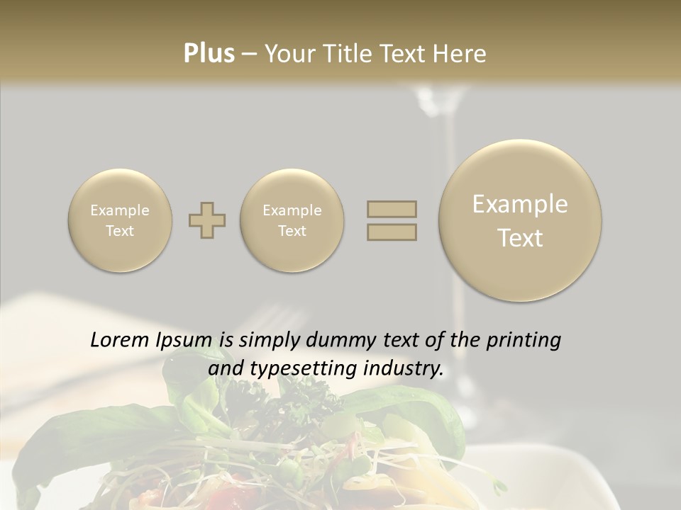 Cheese Dish Plate PowerPoint Template