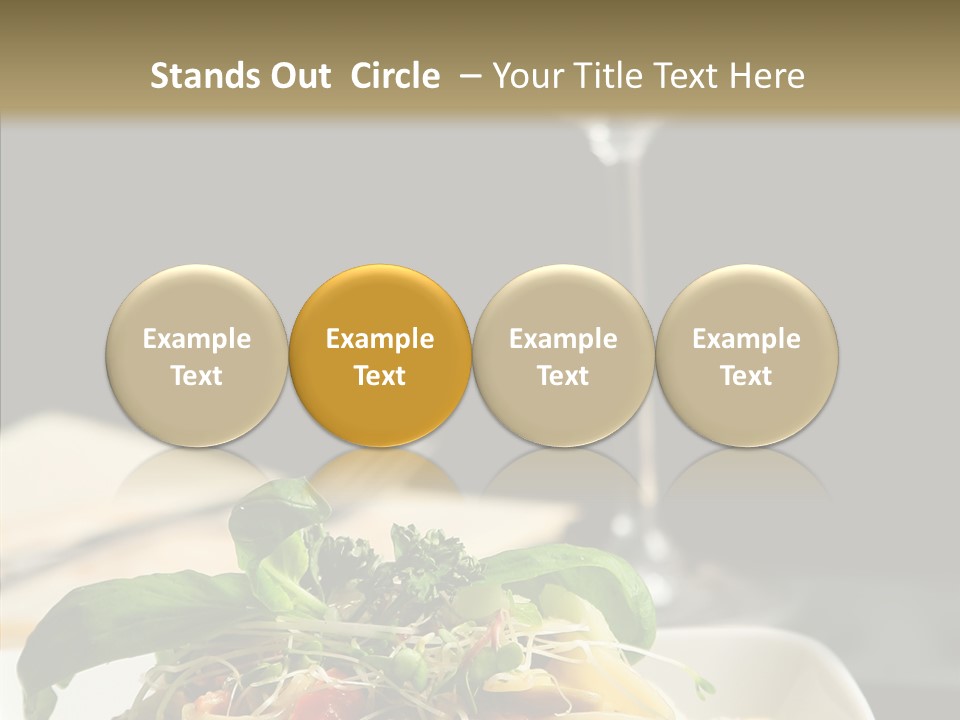 Cheese Dish Plate PowerPoint Template