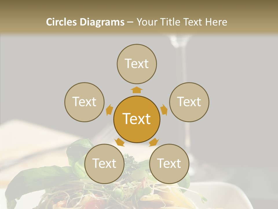 Cheese Dish Plate PowerPoint Template