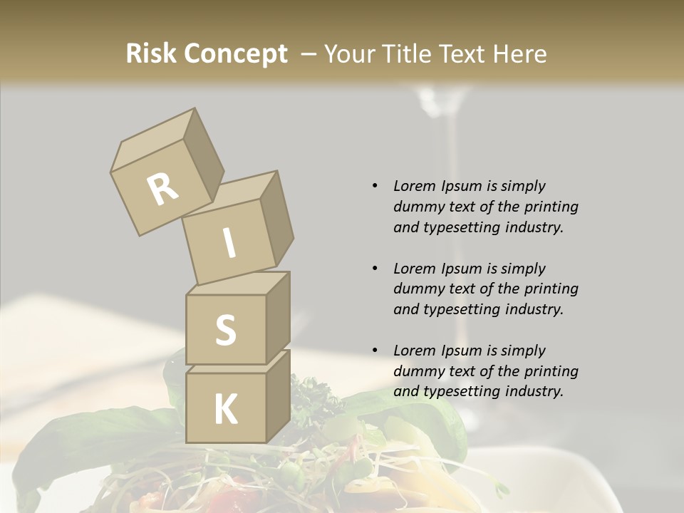 Cheese Dish Plate PowerPoint Template