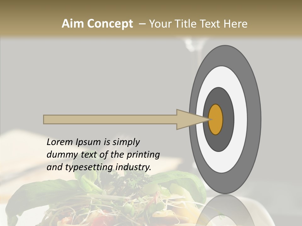 Cheese Dish Plate PowerPoint Template