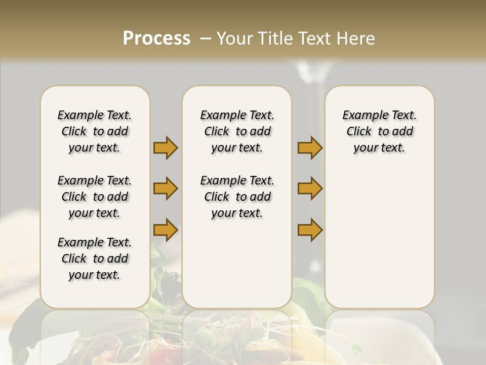 Cheese Dish Plate PowerPoint Template