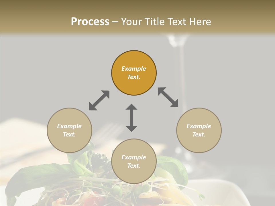 Cheese Dish Plate PowerPoint Template