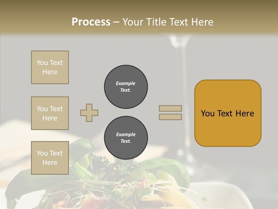 Cheese Dish Plate PowerPoint Template