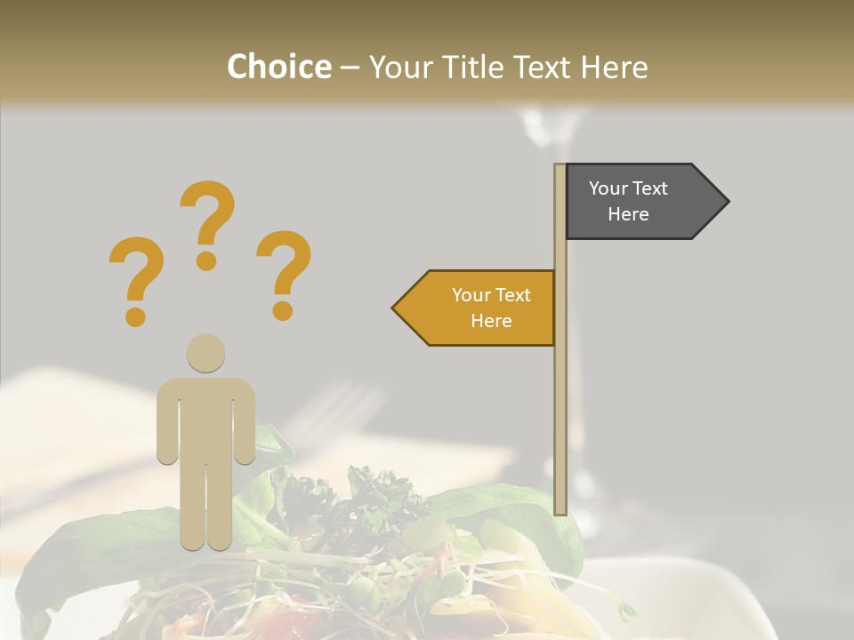 Cheese Dish Plate PowerPoint Template