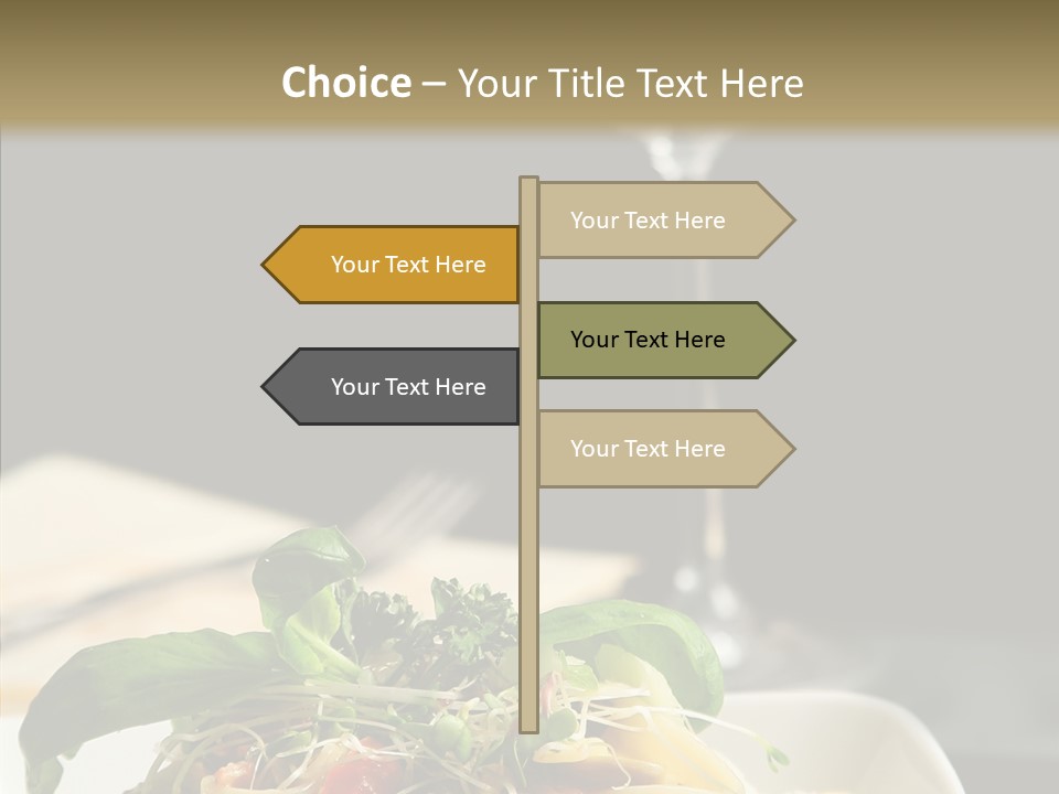 Cheese Dish Plate PowerPoint Template