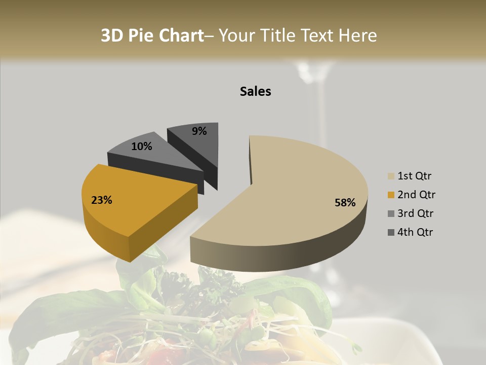 Cheese Dish Plate PowerPoint Template