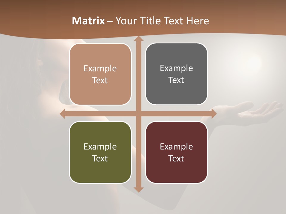 Girl Light Hair PowerPoint Template