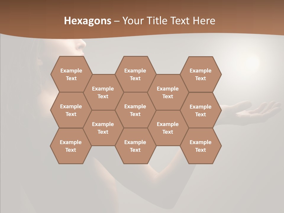 Girl Light Hair PowerPoint Template