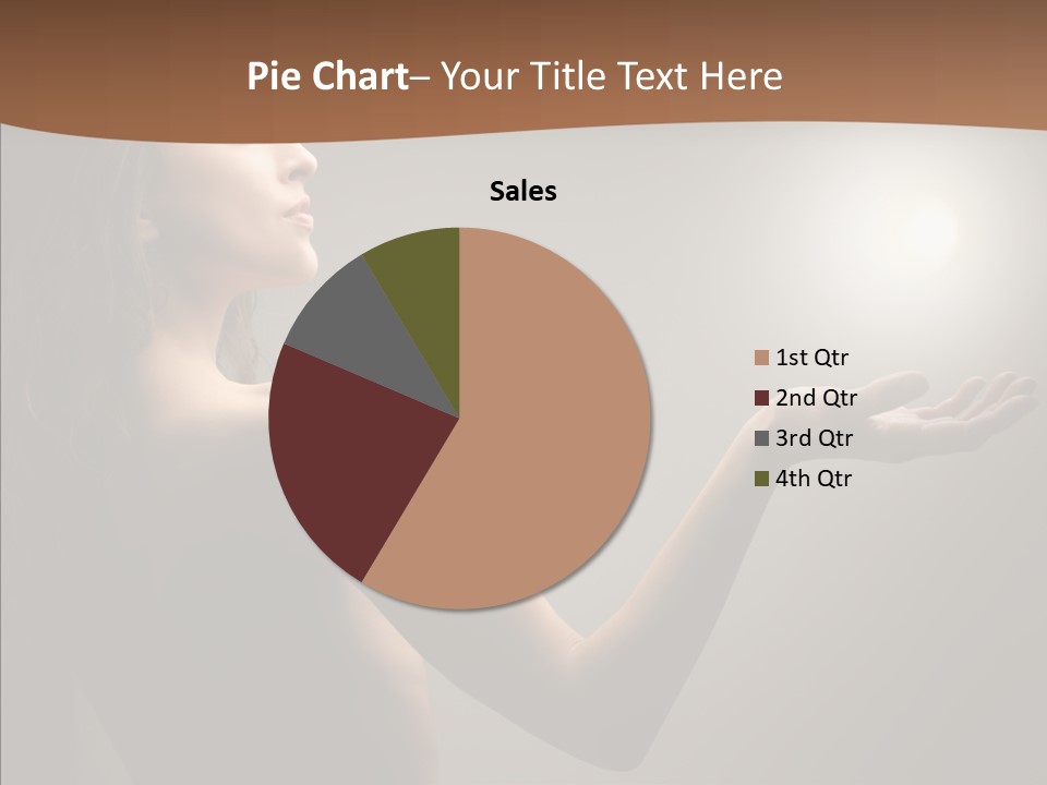 Girl Light Hair PowerPoint Template