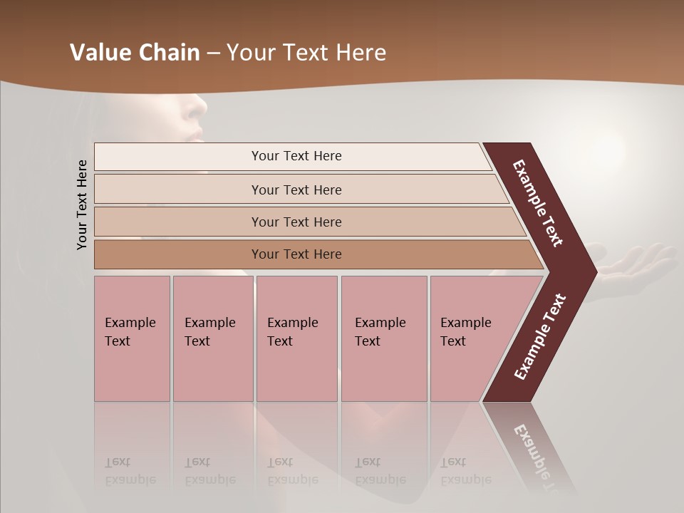 Girl Light Hair PowerPoint Template