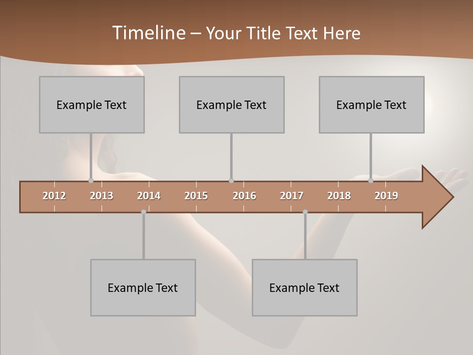 Girl Light Hair PowerPoint Template