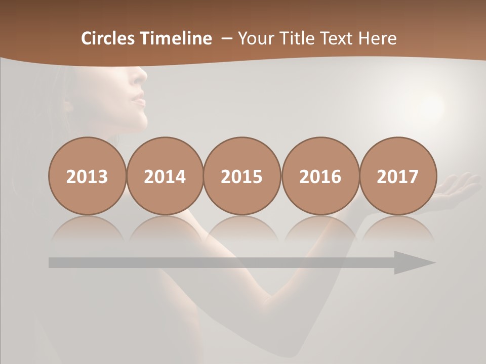 Girl Light Hair PowerPoint Template