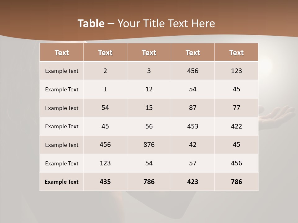 Girl Light Hair PowerPoint Template