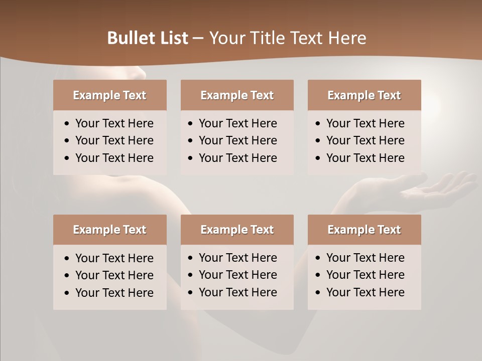 Girl Light Hair PowerPoint Template