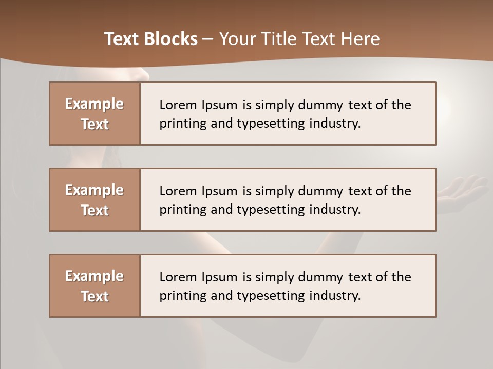 Girl Light Hair PowerPoint Template