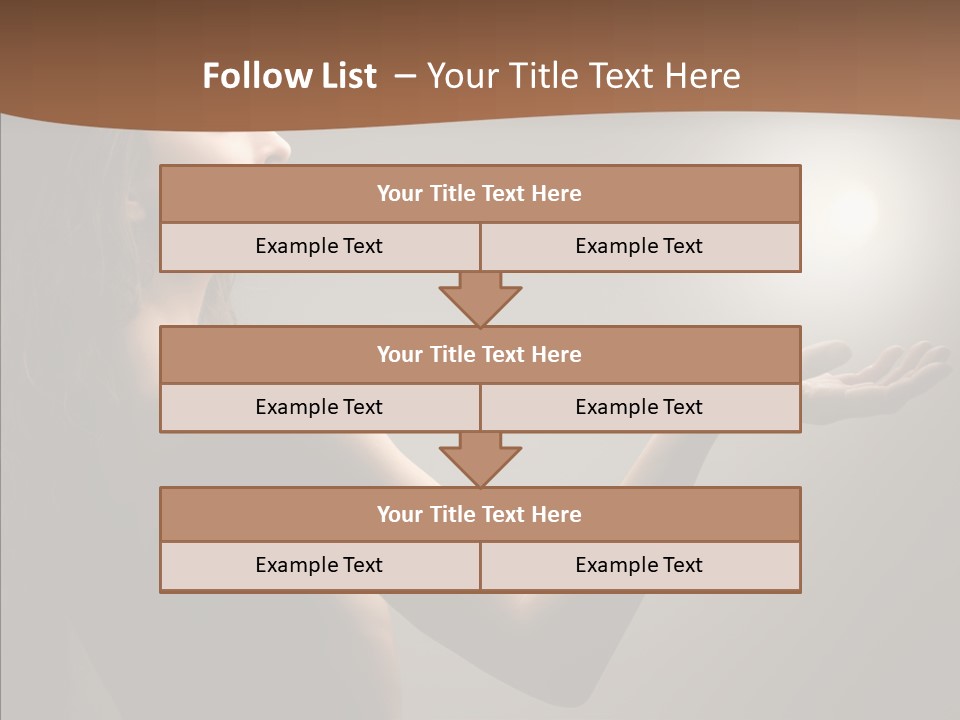 Girl Light Hair PowerPoint Template