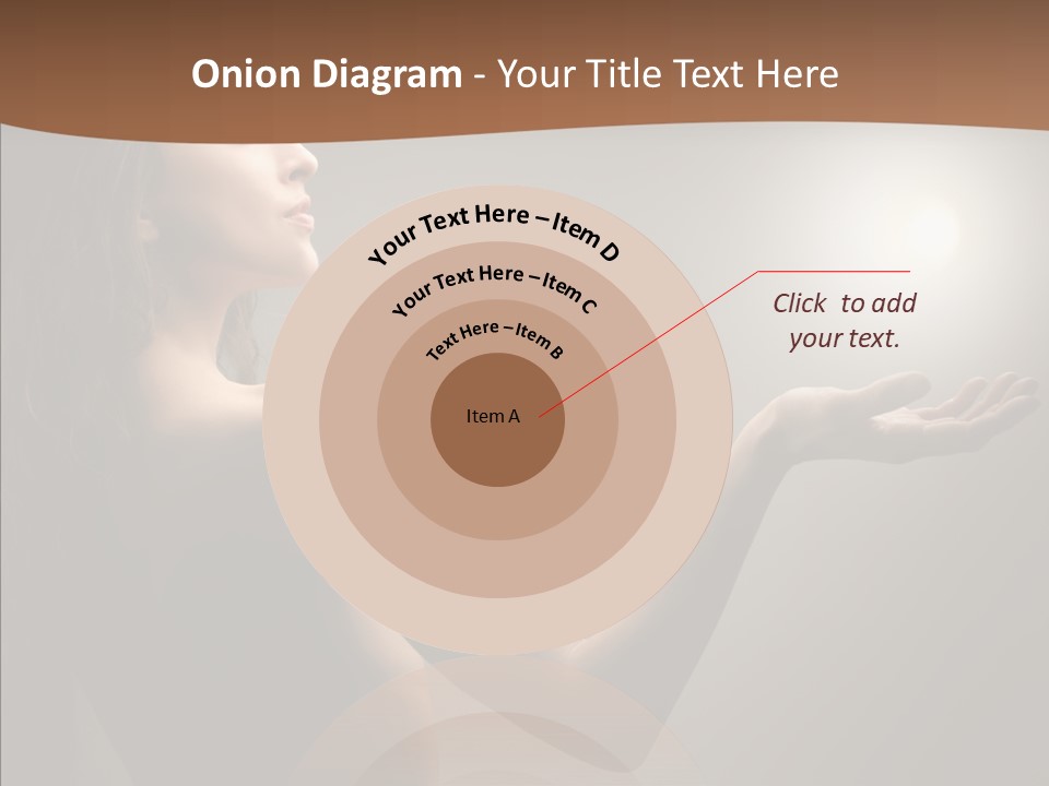 Girl Light Hair PowerPoint Template