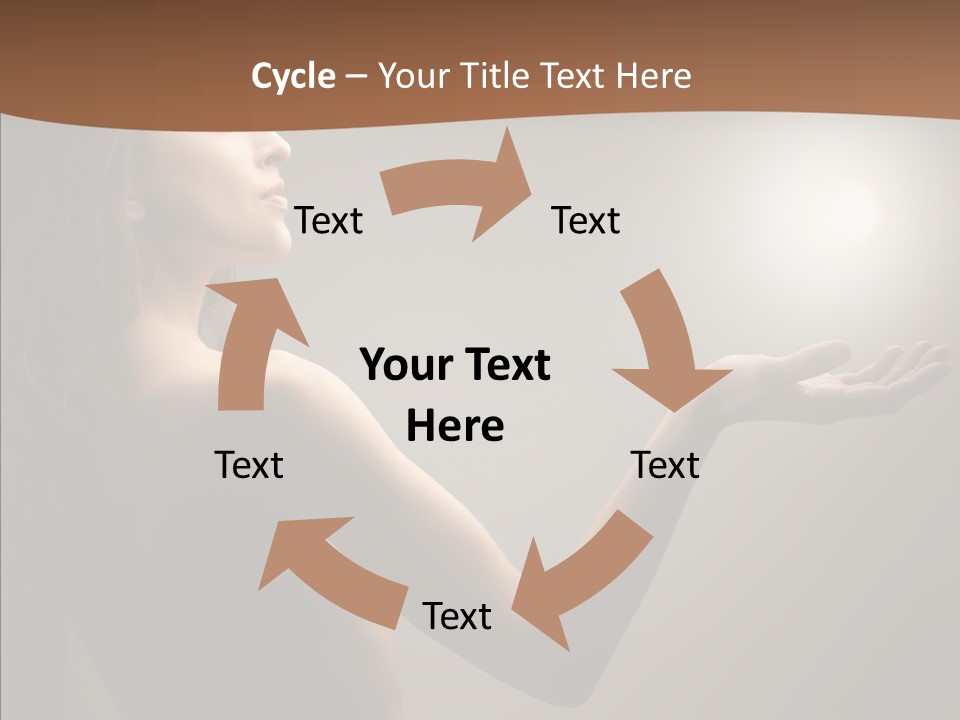 Girl Light Hair PowerPoint Template