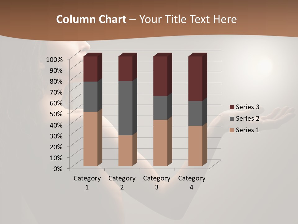 Girl Light Hair PowerPoint Template