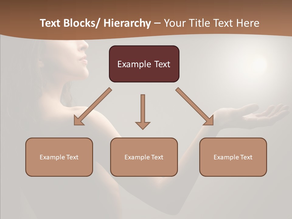 Girl Light Hair PowerPoint Template