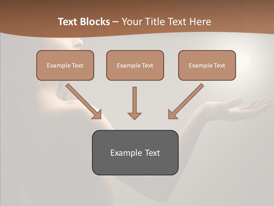 Girl Light Hair PowerPoint Template