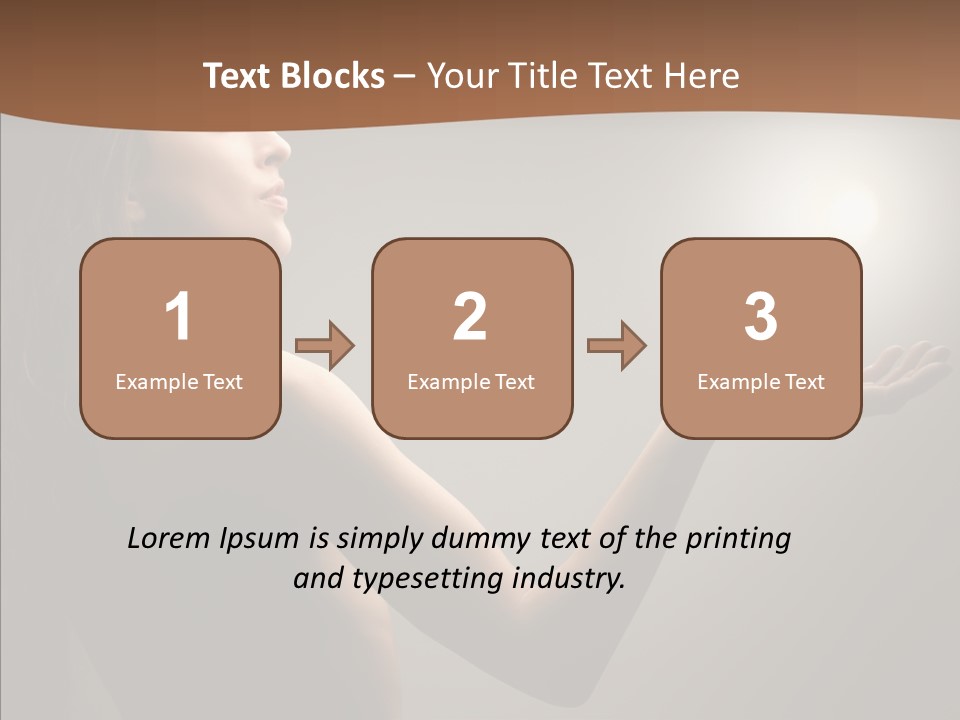 Girl Light Hair PowerPoint Template