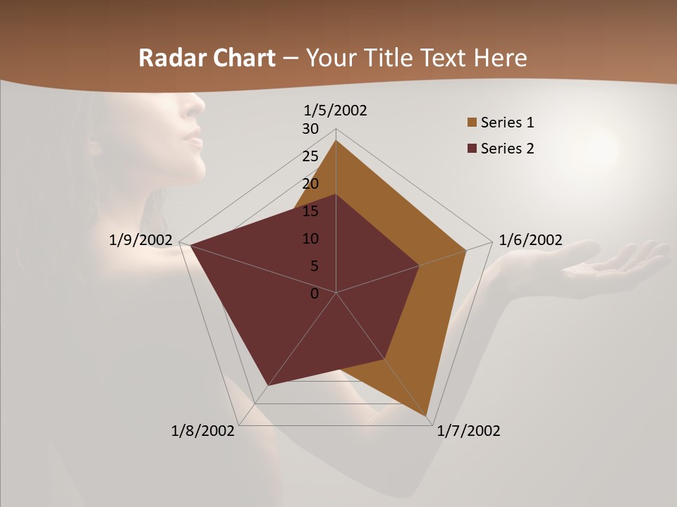 Girl Light Hair PowerPoint Template