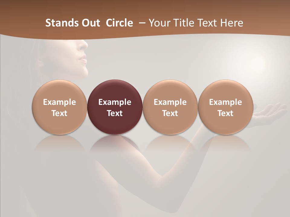 Girl Light Hair PowerPoint Template