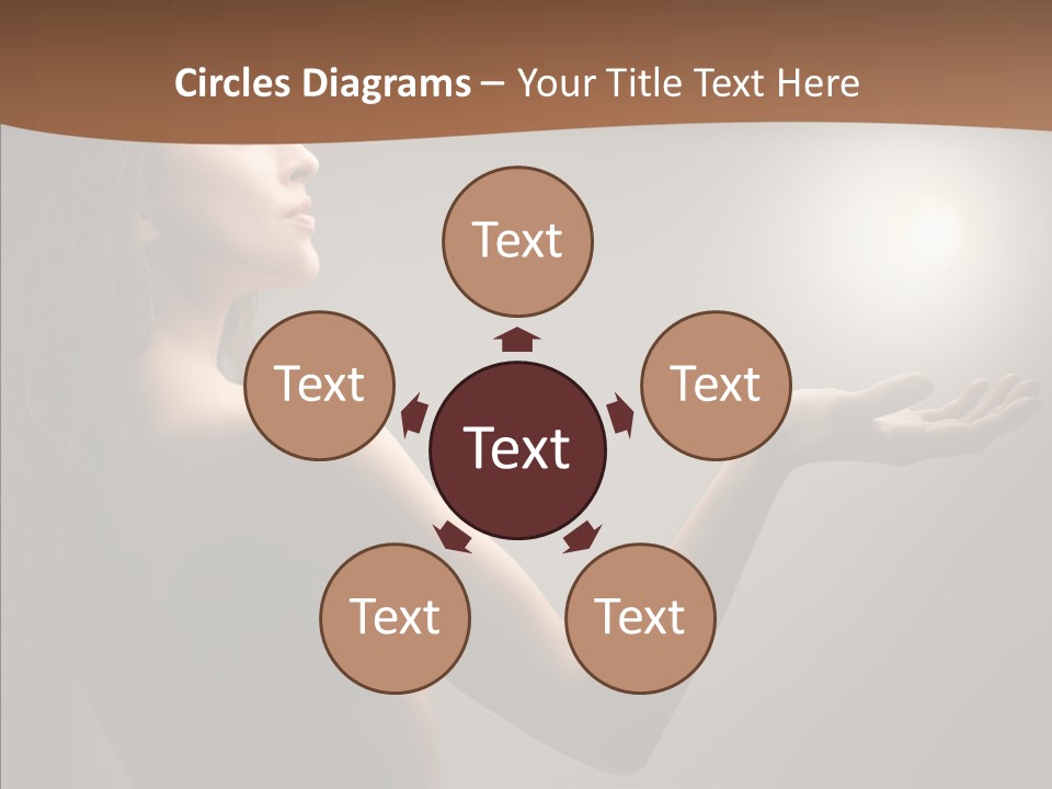 Girl Light Hair PowerPoint Template