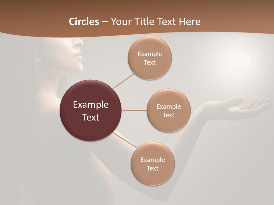 Girl Light Hair PowerPoint Template