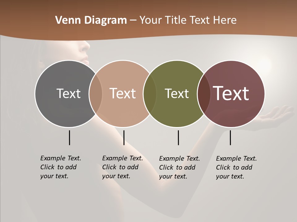 Girl Light Hair PowerPoint Template