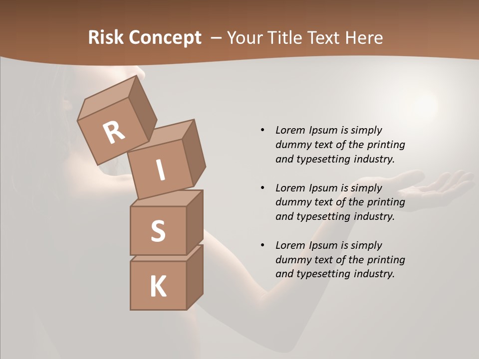 Girl Light Hair PowerPoint Template