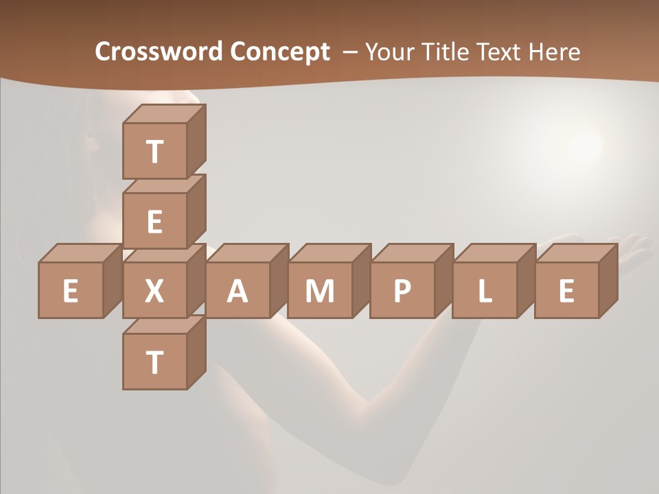 Girl Light Hair PowerPoint Template