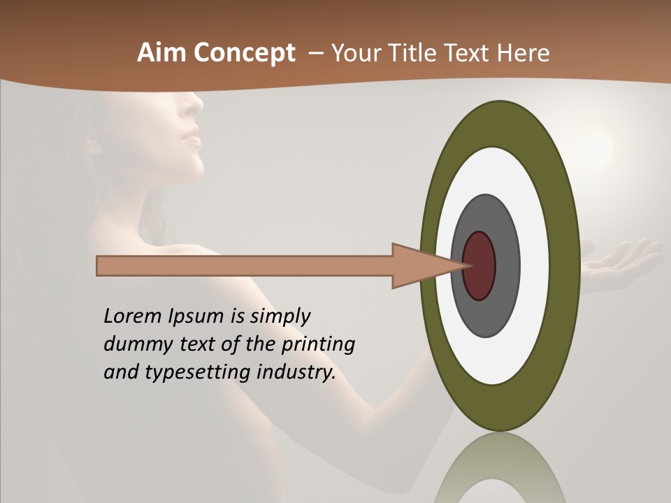 Girl Light Hair PowerPoint Template